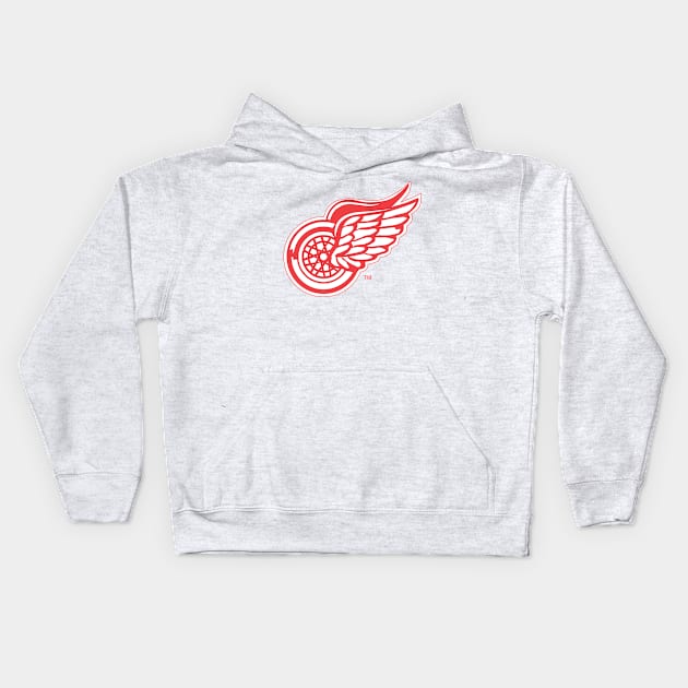 Detroit Wings-City Kids Hoodie by karenblanco